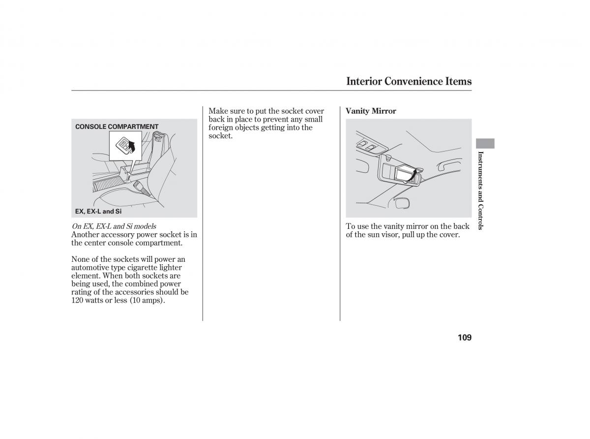 Honda Civic VIII 8 owners manual / page 28