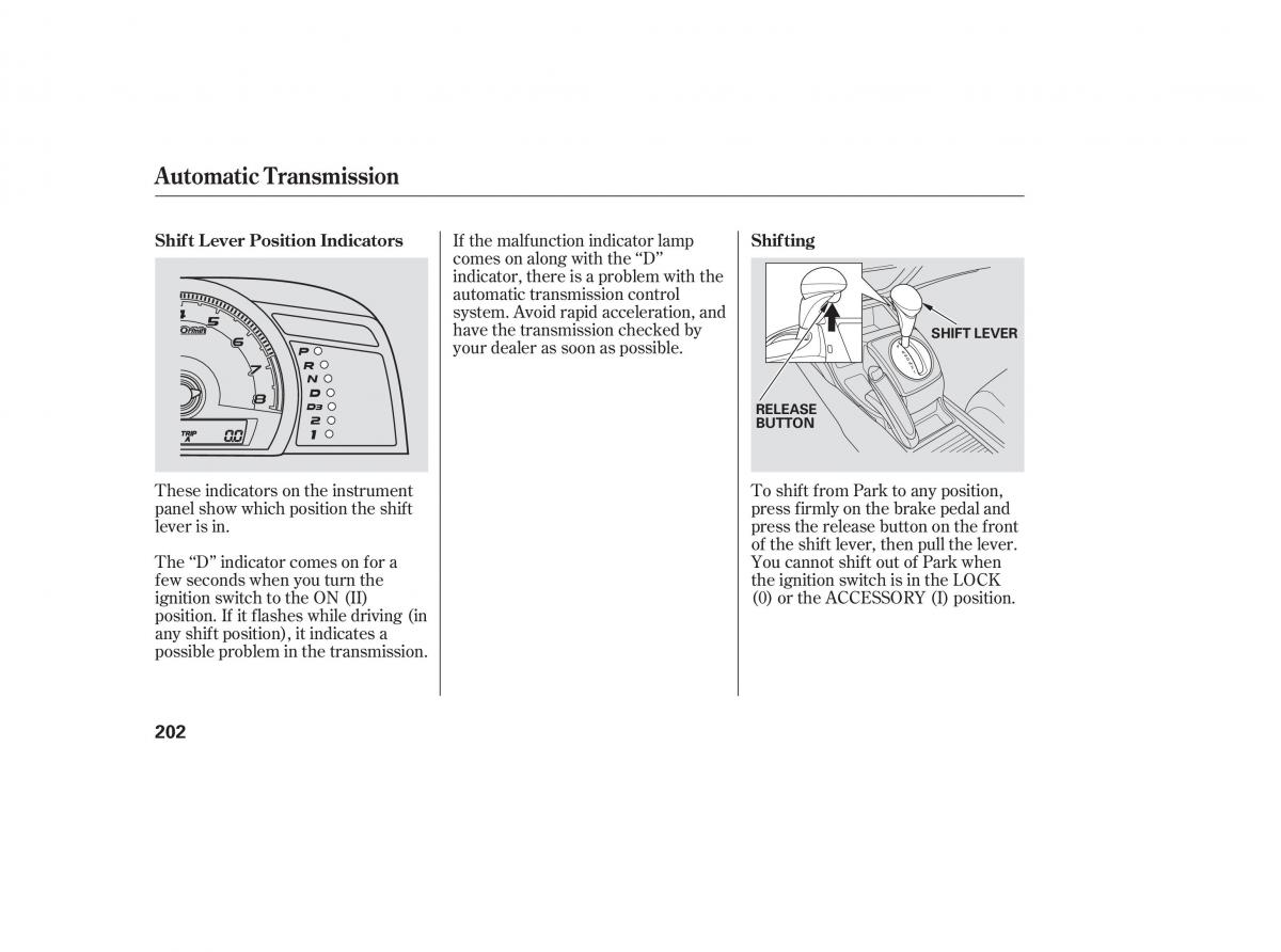 Honda Civic VIII 8 owners manual / page 289