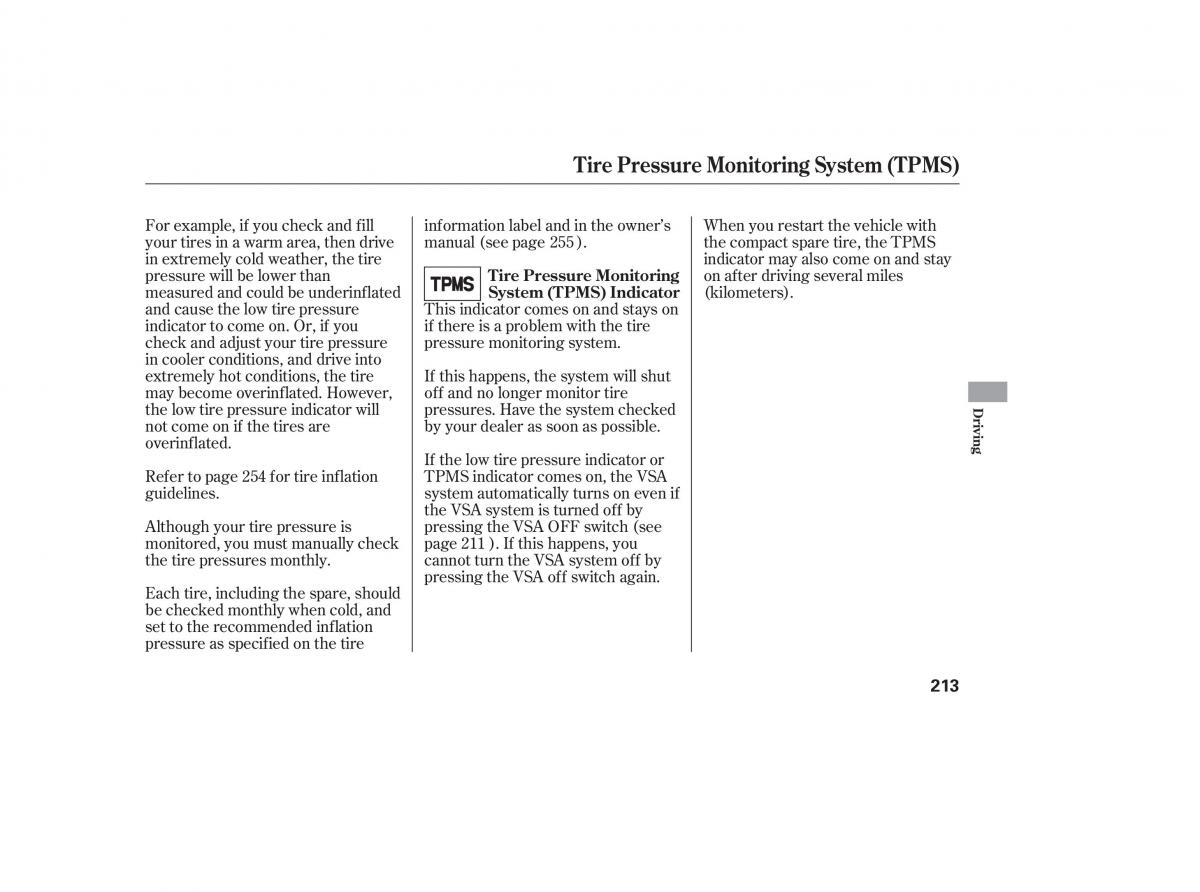 Honda Civic VIII 8 owners manual / page 300