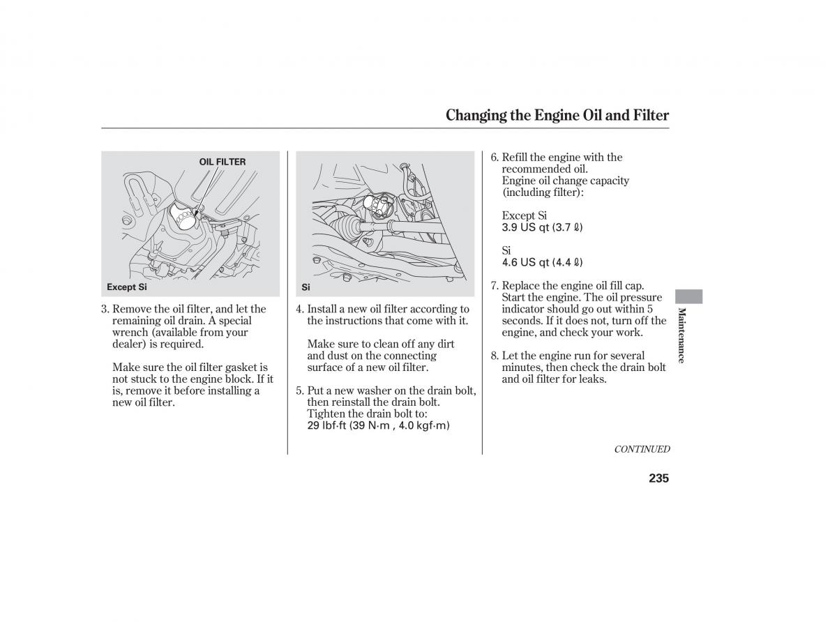 Honda Civic VIII 8 owners manual / page 321