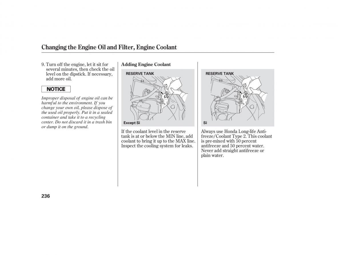 Honda Civic VIII 8 owners manual / page 322