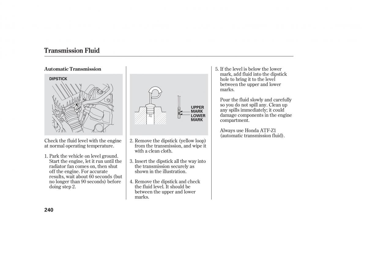 Honda Civic VIII 8 owners manual / page 327