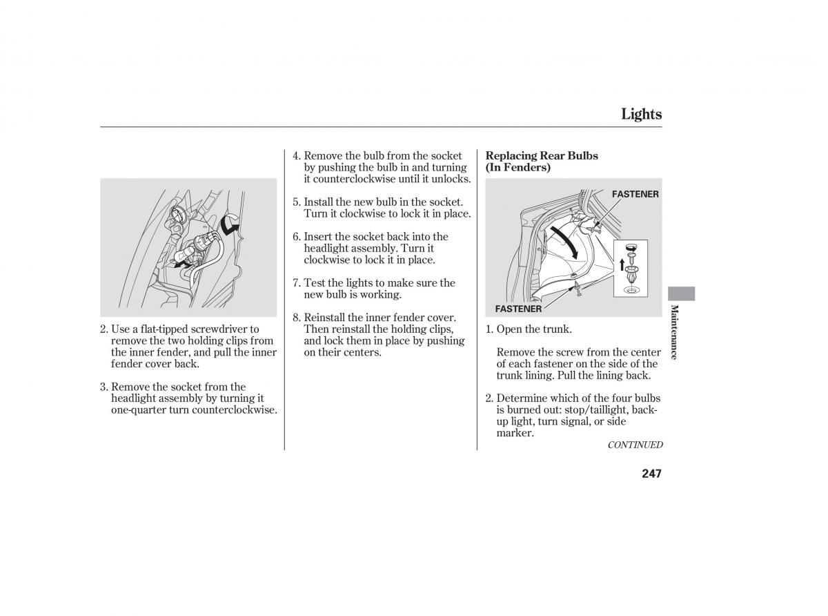 Honda Civic VIII 8 owners manual / page 337