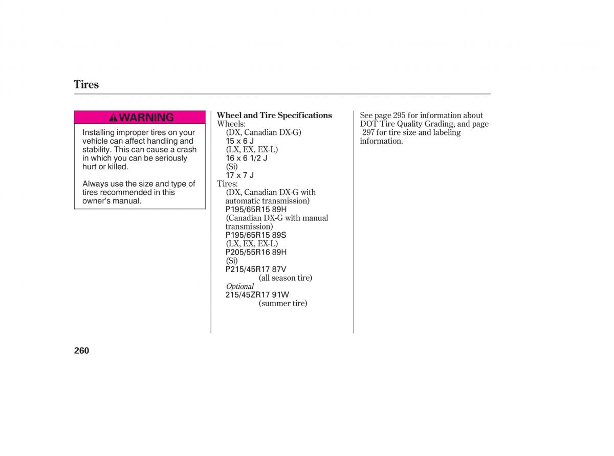 Honda Civic VIII 8 owners manual / page 351