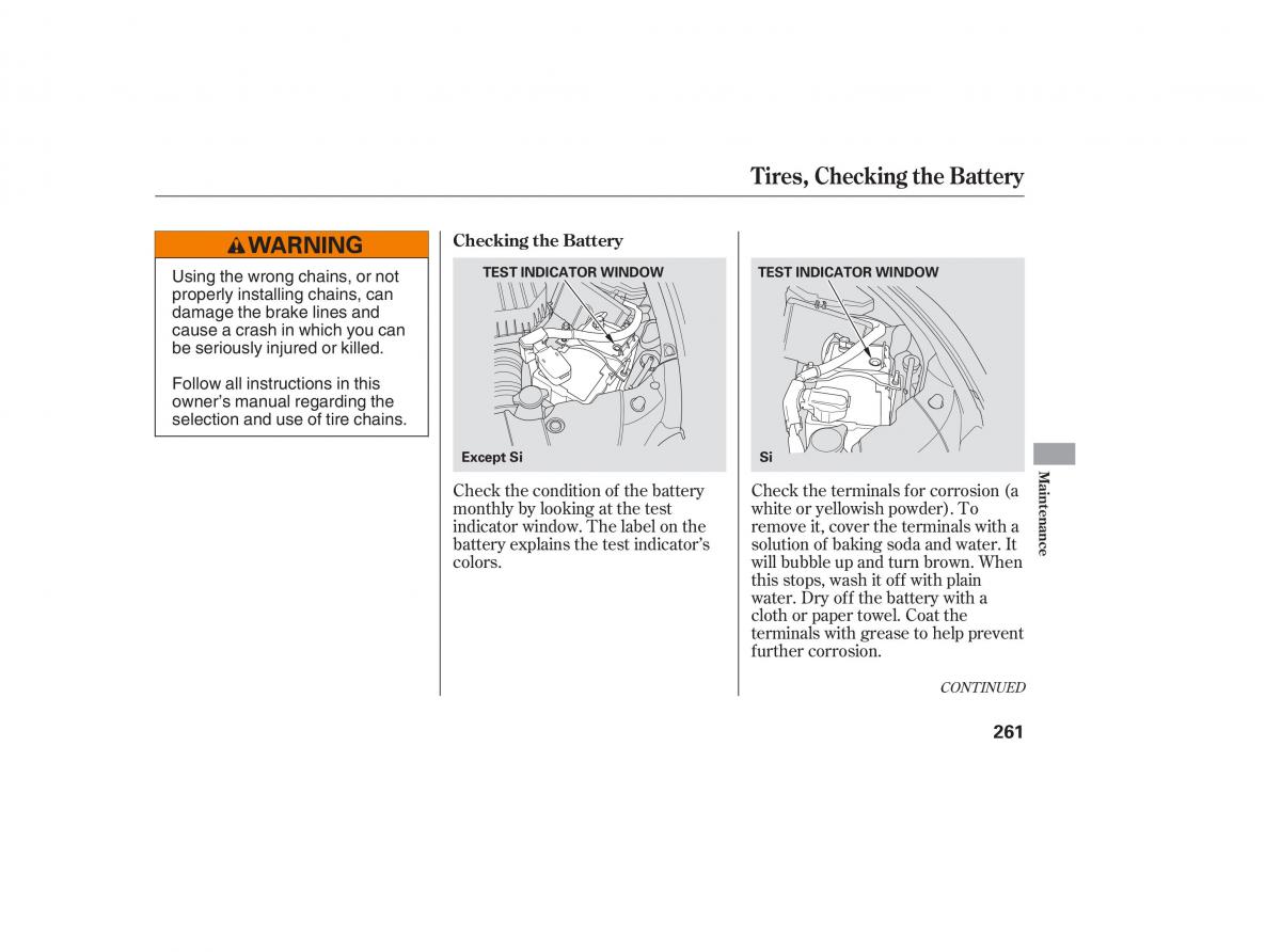 Honda Civic VIII 8 owners manual / page 354