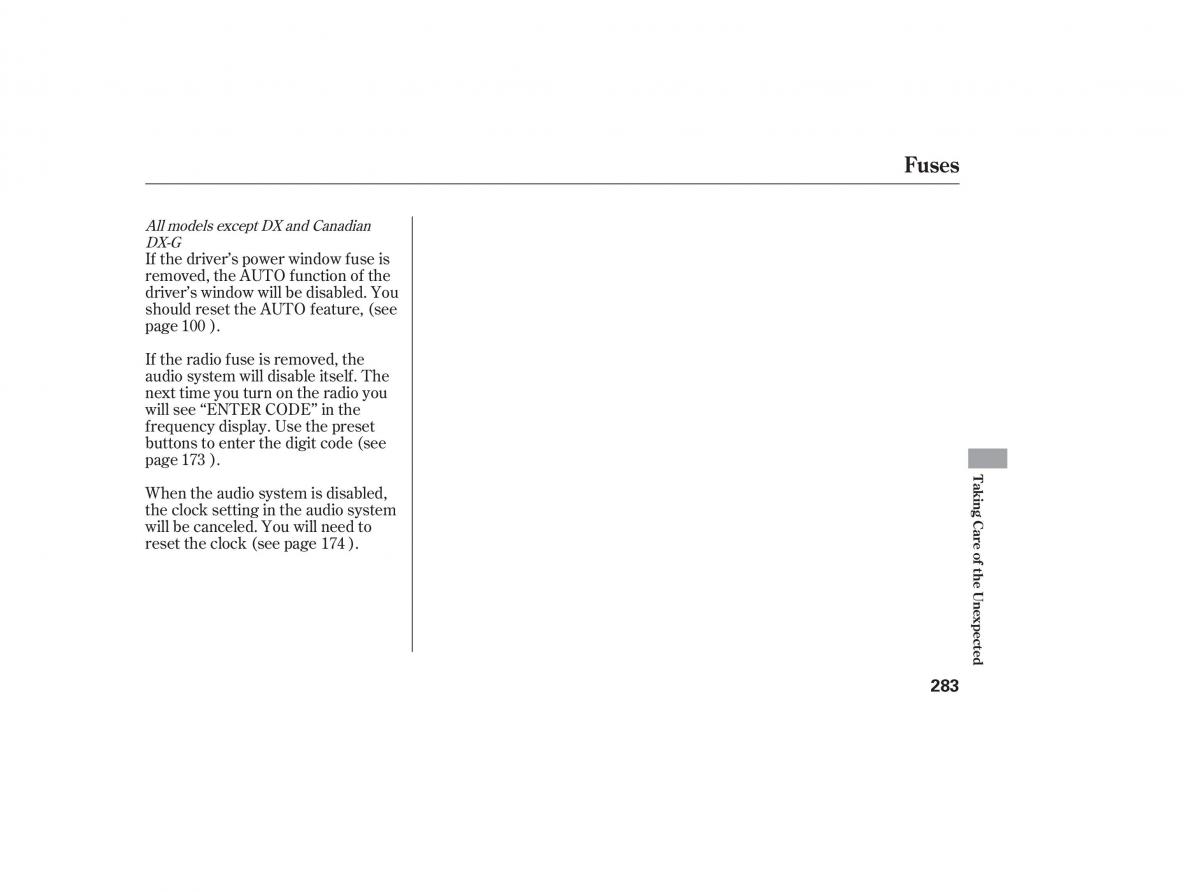 Honda Civic VIII 8 owners manual / page 377