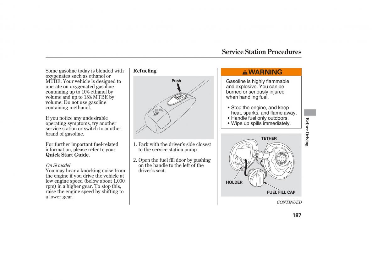 Honda Civic VIII 8 owners manual / page 44