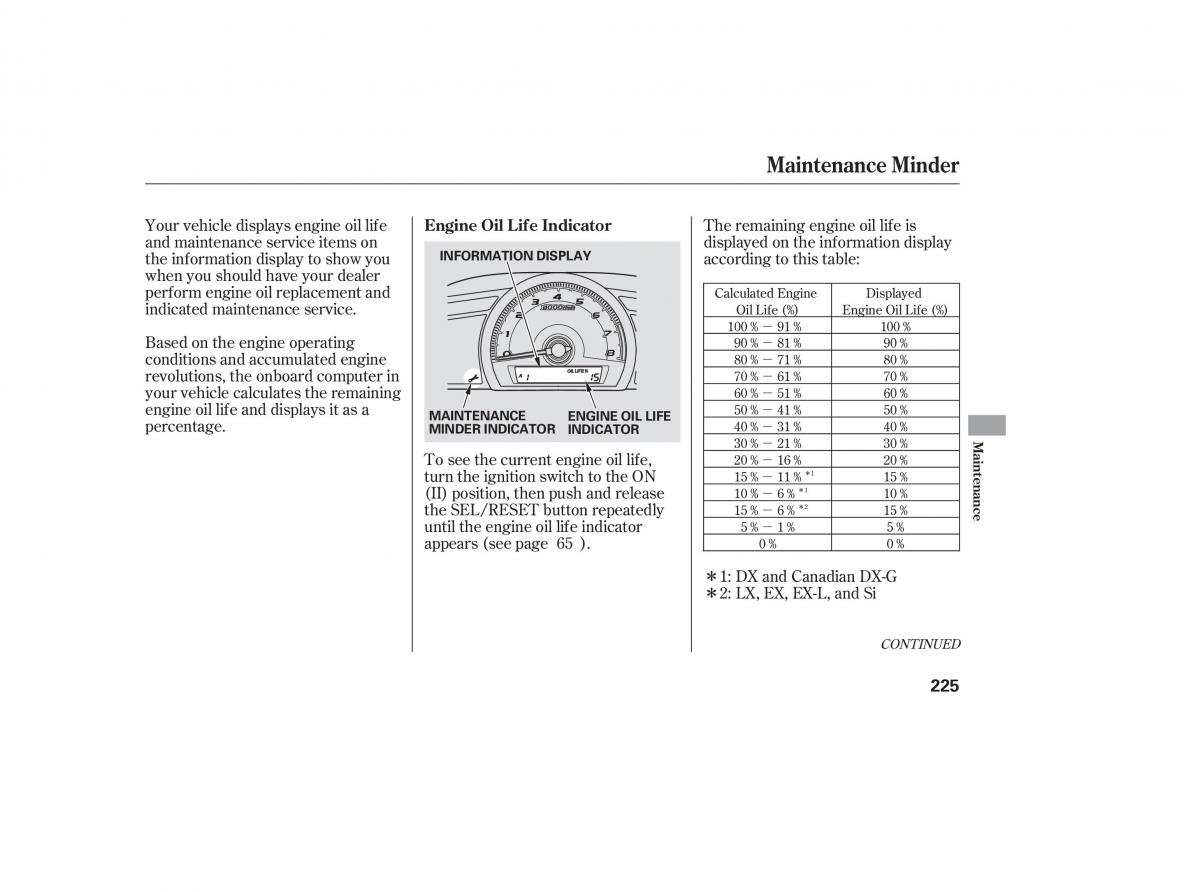 Honda Civic VIII 8 owners manual / page 47