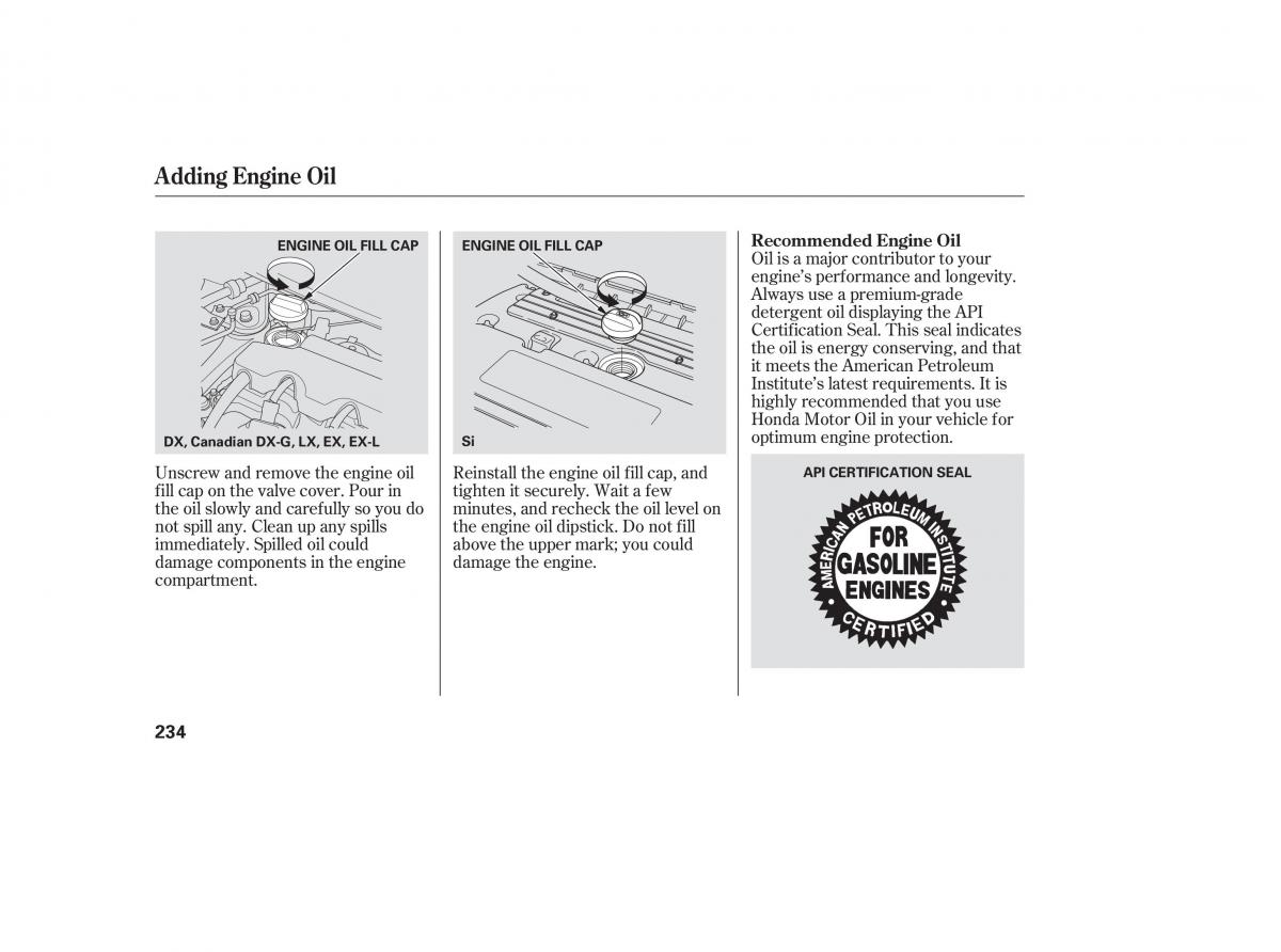 Honda Civic VIII 8 owners manual / page 54