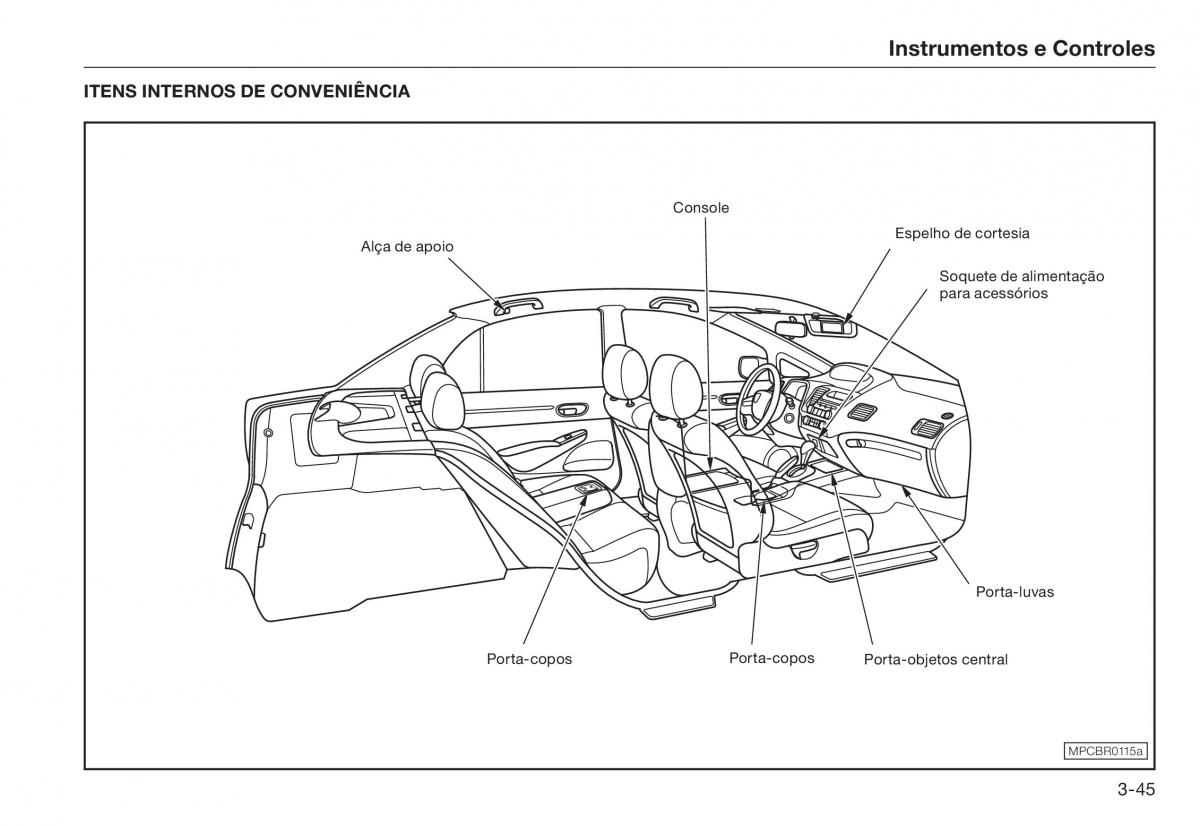 Honda Civic VIII 8 manual del propietario / page 70