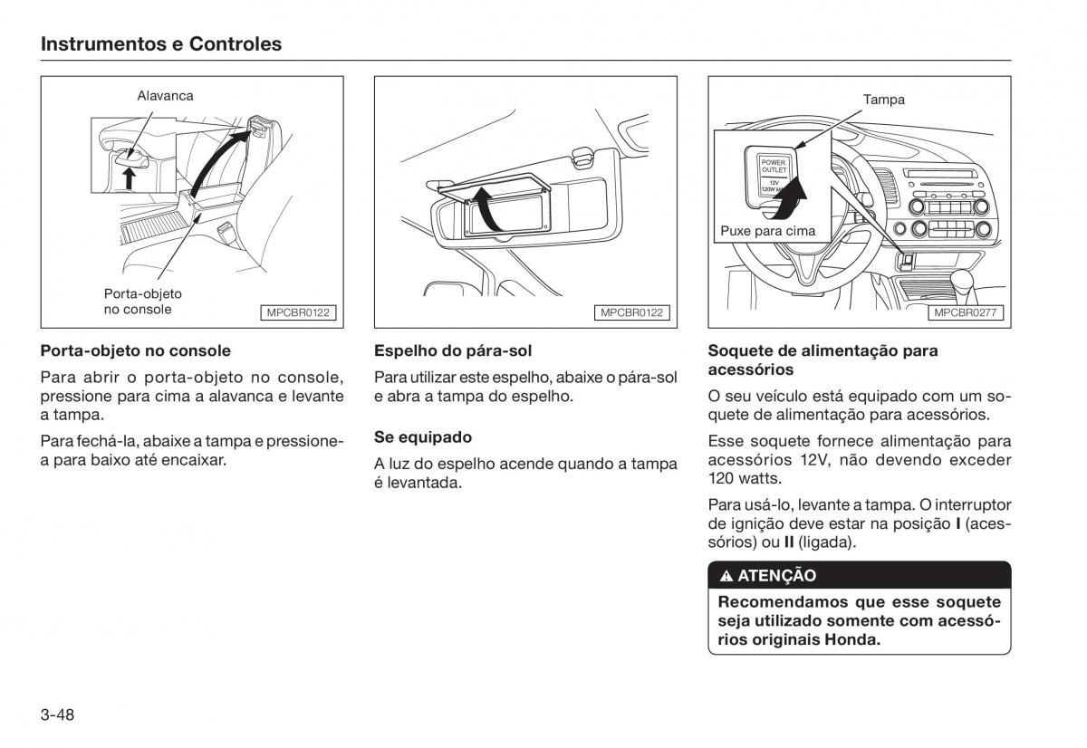 Honda Civic VIII 8 manual del propietario / page 73