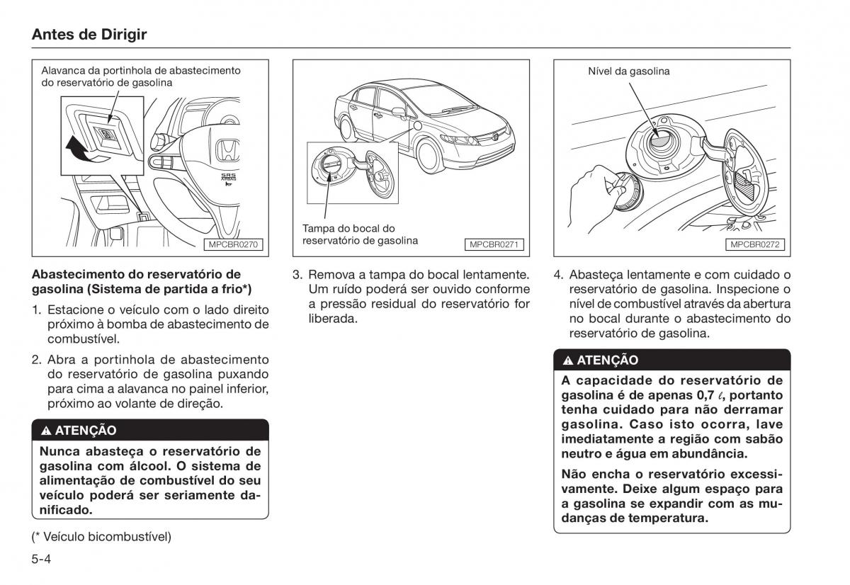 Honda Civic VIII 8 manual del propietario / page 120