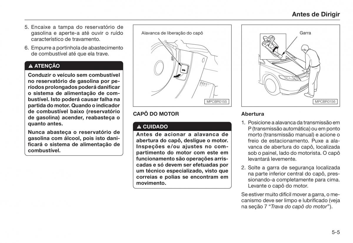 Honda Civic VIII 8 manual del propietario / page 121