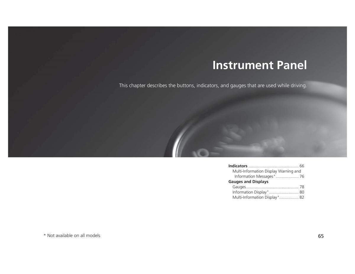 Honda Civic IX 9 owners manual / page 66