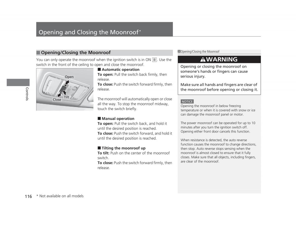 Honda Civic IX 9 owners manual / page 117