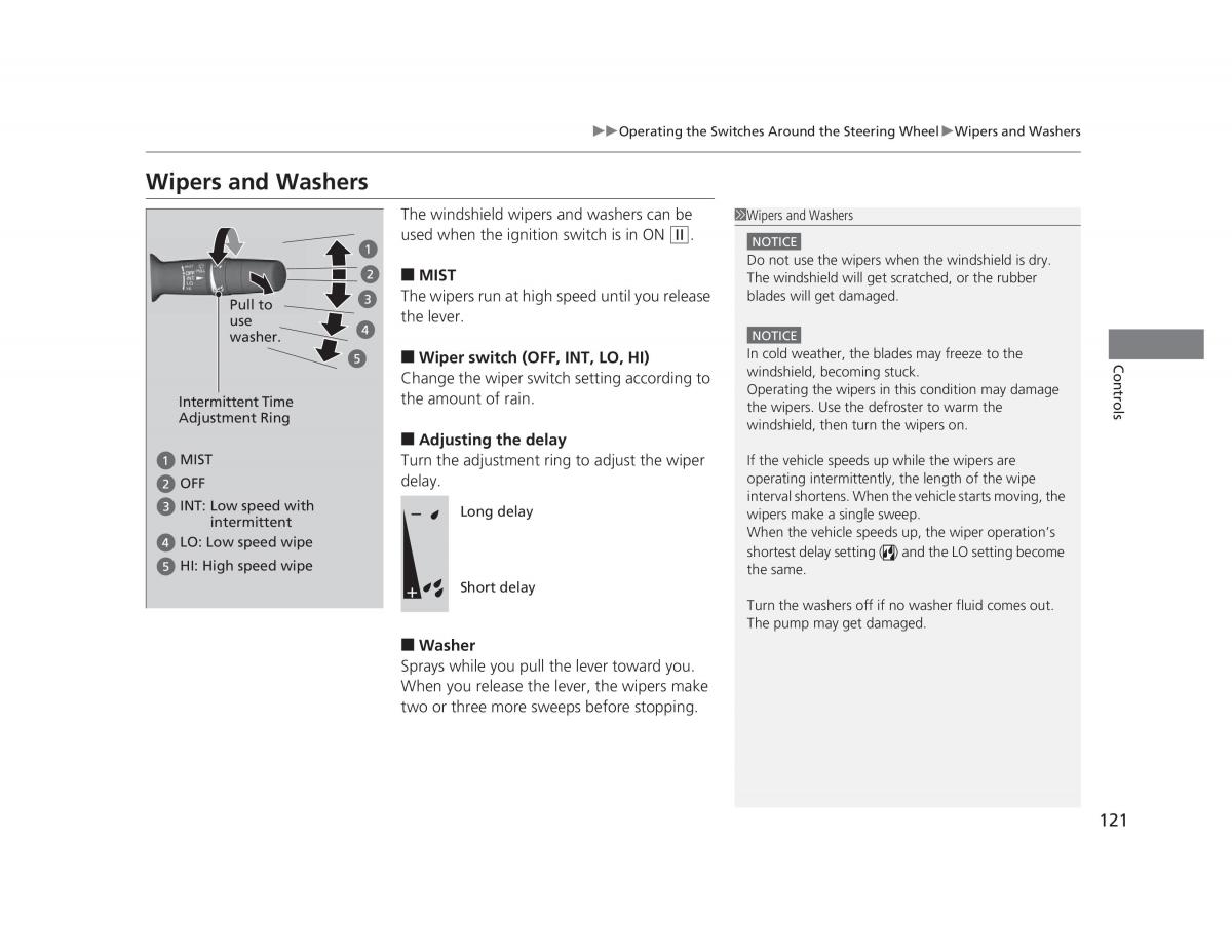 Honda Civic IX 9 owners manual / page 122