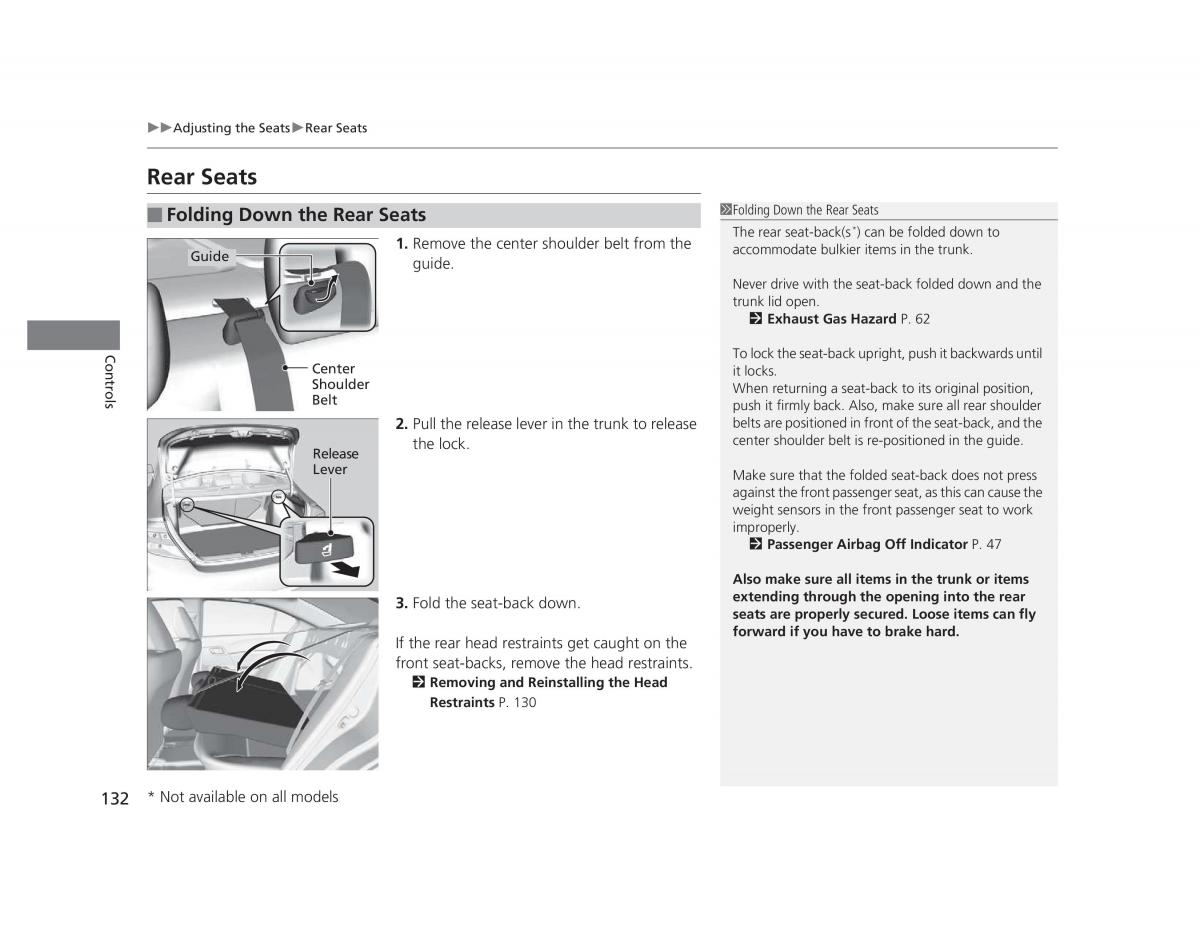 Honda Civic IX 9 owners manual / page 133