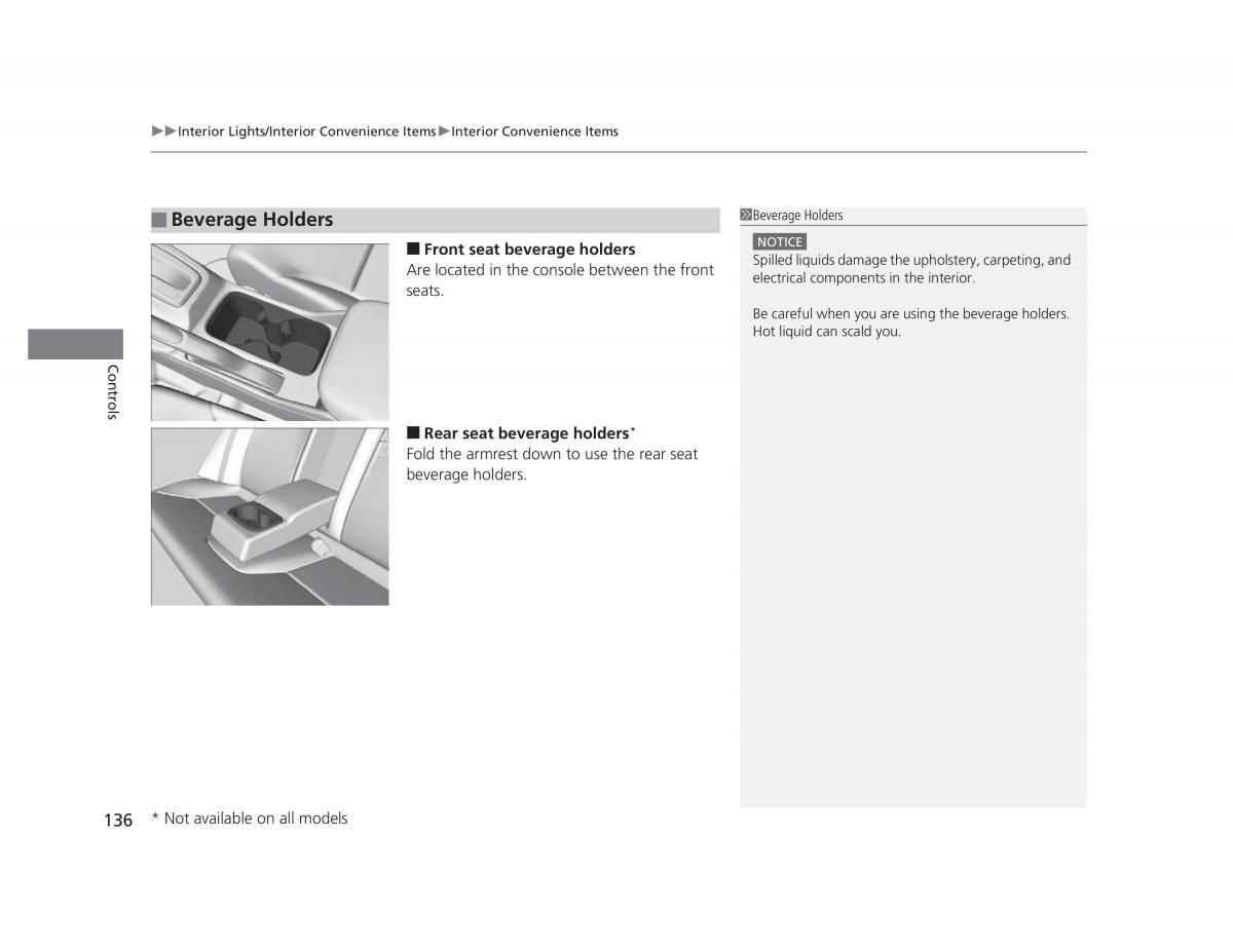 Honda Civic IX 9 owners manual / page 137