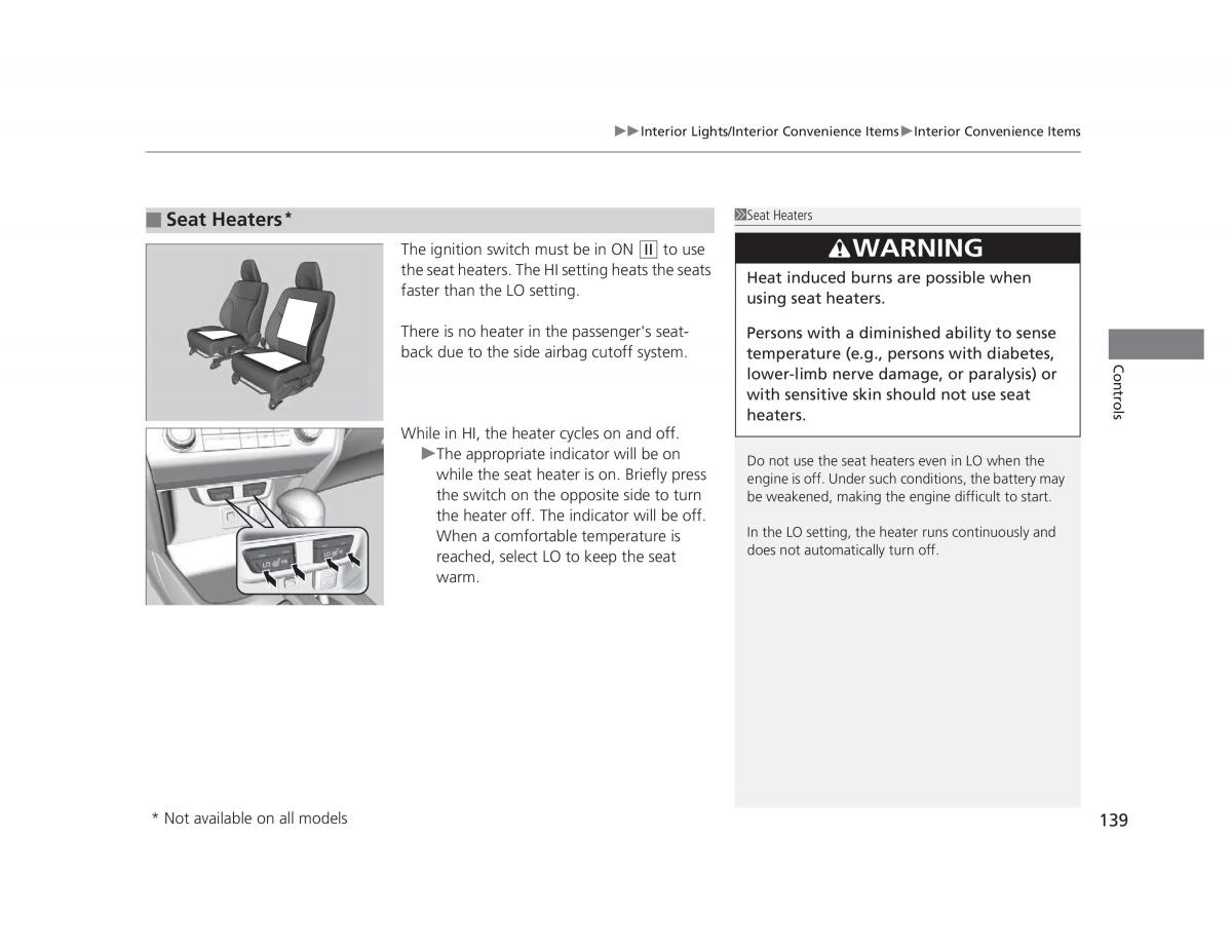 Honda Civic IX 9 owners manual / page 140