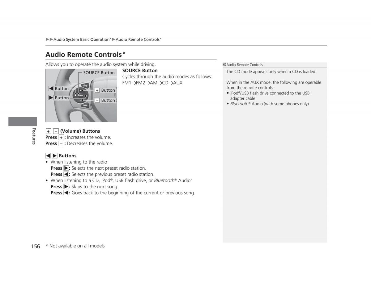 Honda Civic IX 9 owners manual / page 157