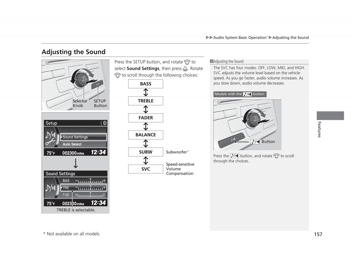 Honda Civic IX 9 owners manual / page 158