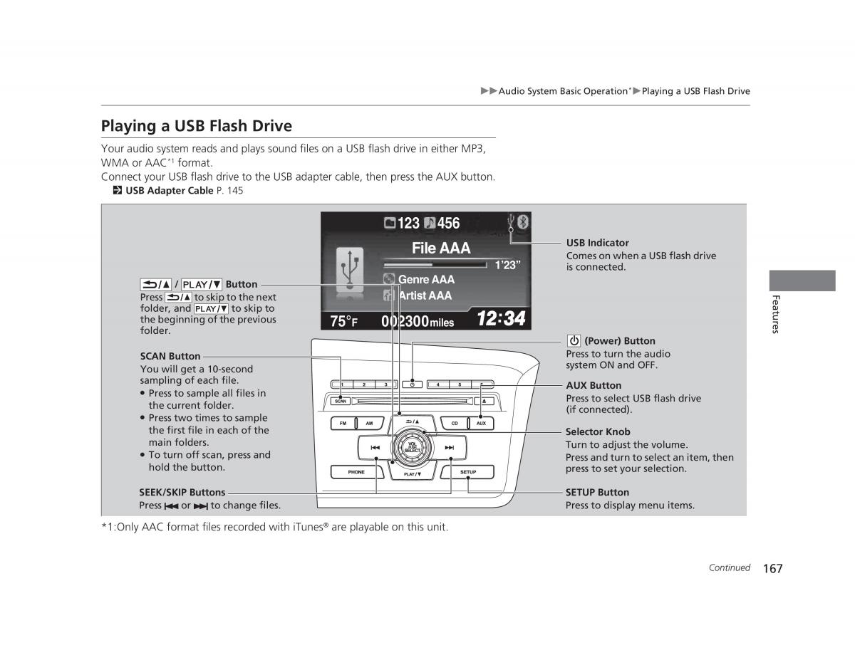 Honda Civic IX 9 owners manual / page 168