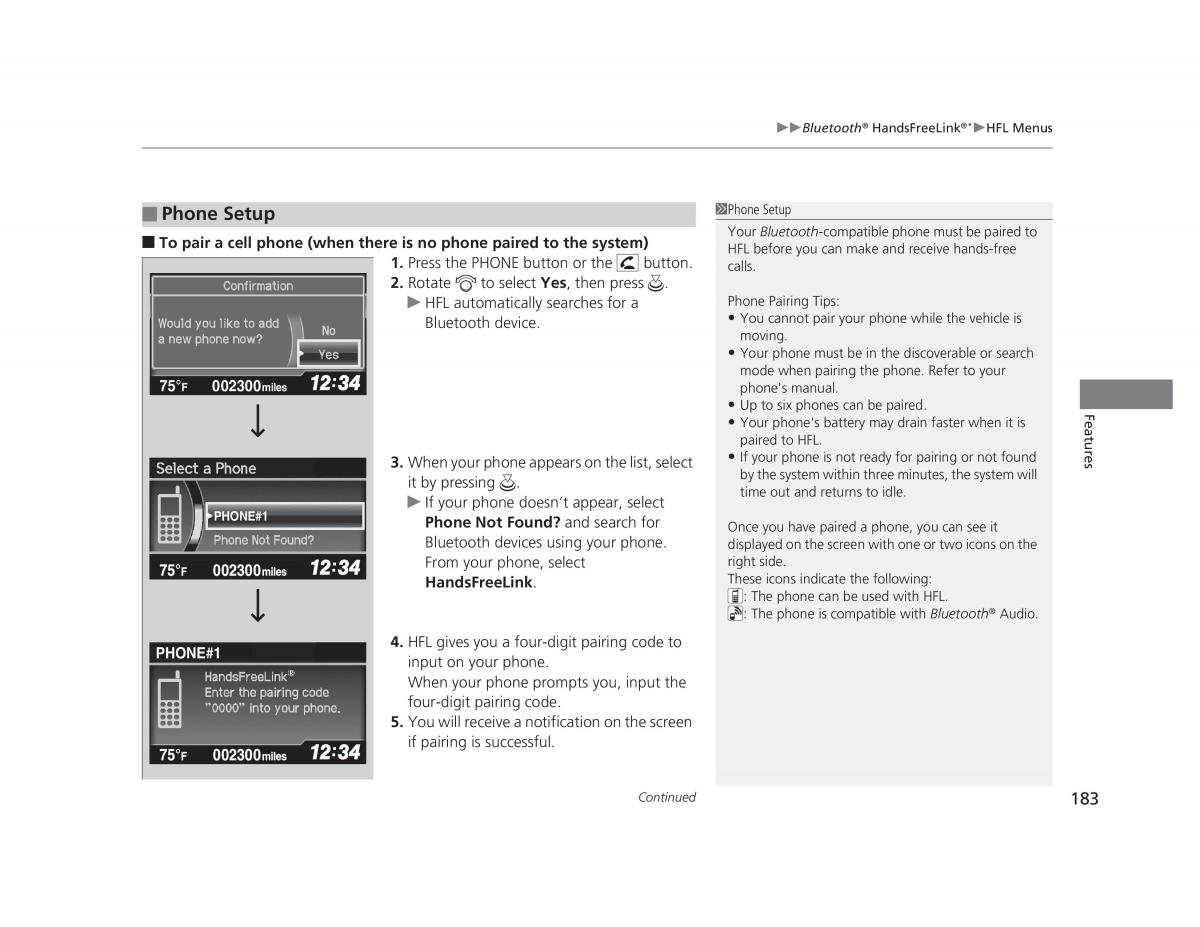 Honda Civic IX 9 owners manual / page 184