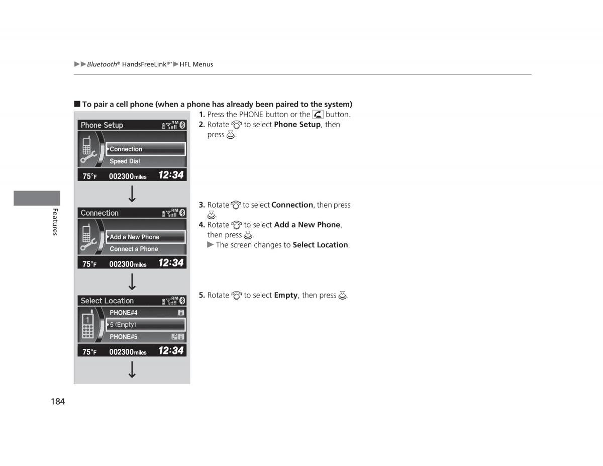 Honda Civic IX 9 owners manual / page 185