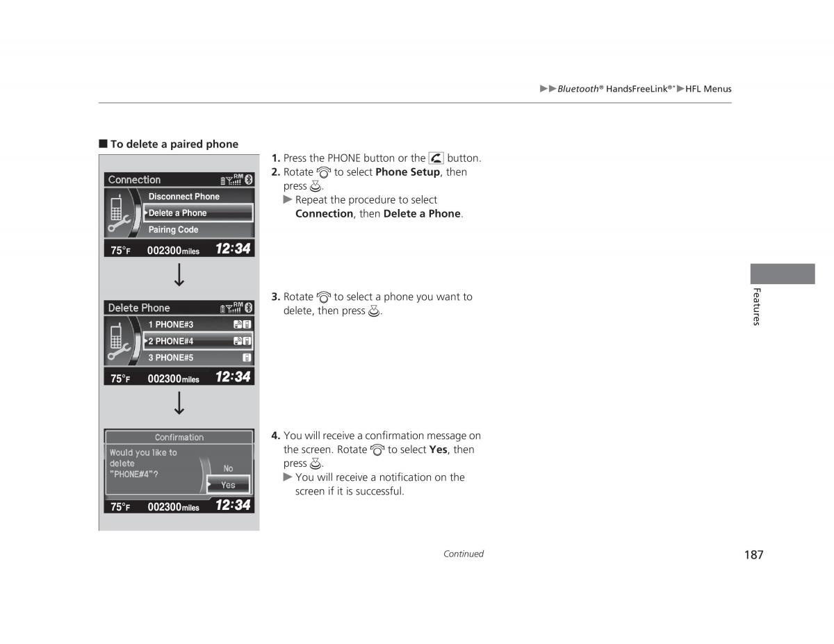 Honda Civic IX 9 owners manual / page 188