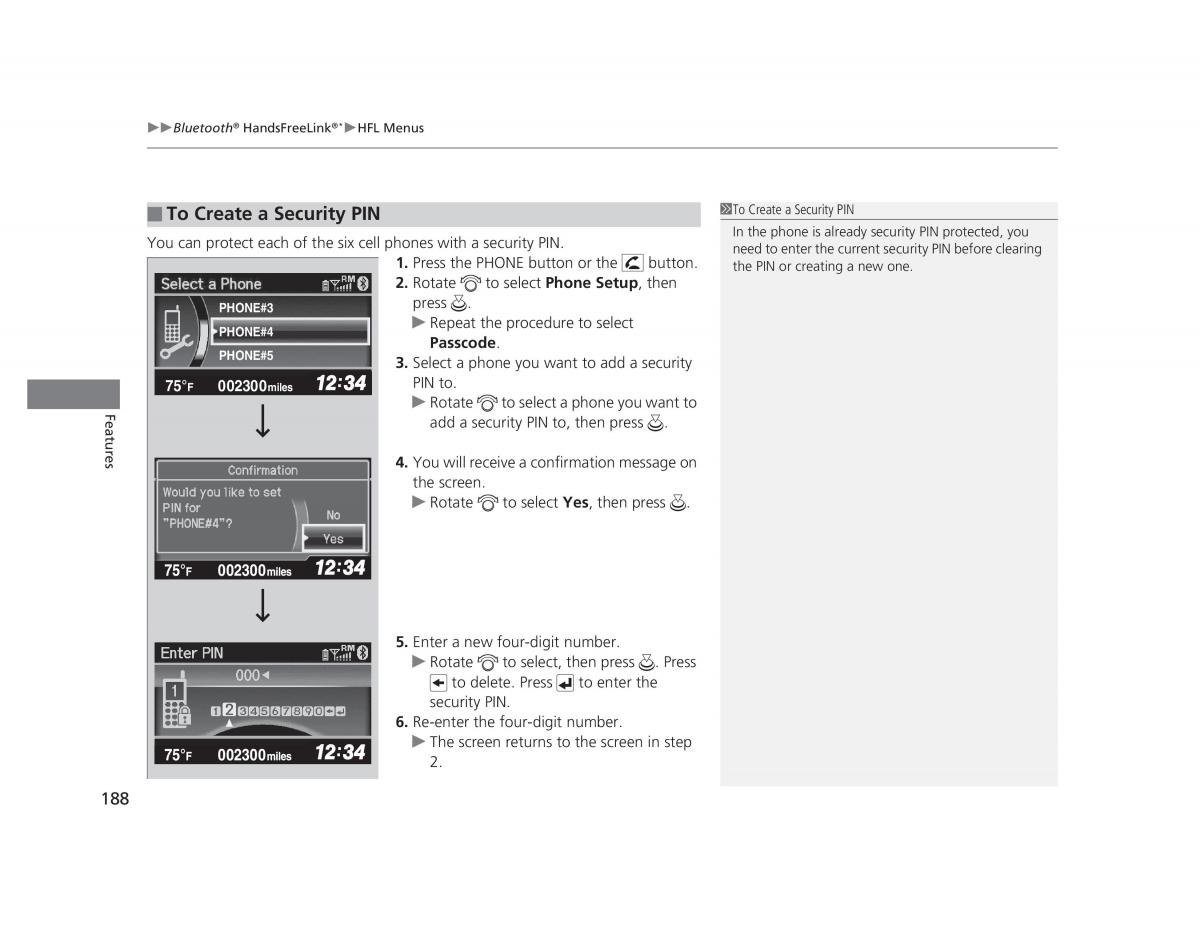 Honda Civic IX 9 owners manual / page 189