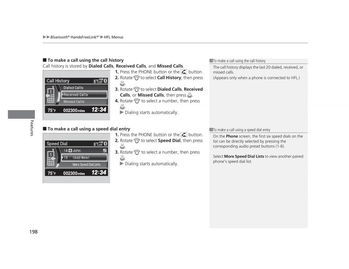 Honda Civic IX 9 owners manual / page 199