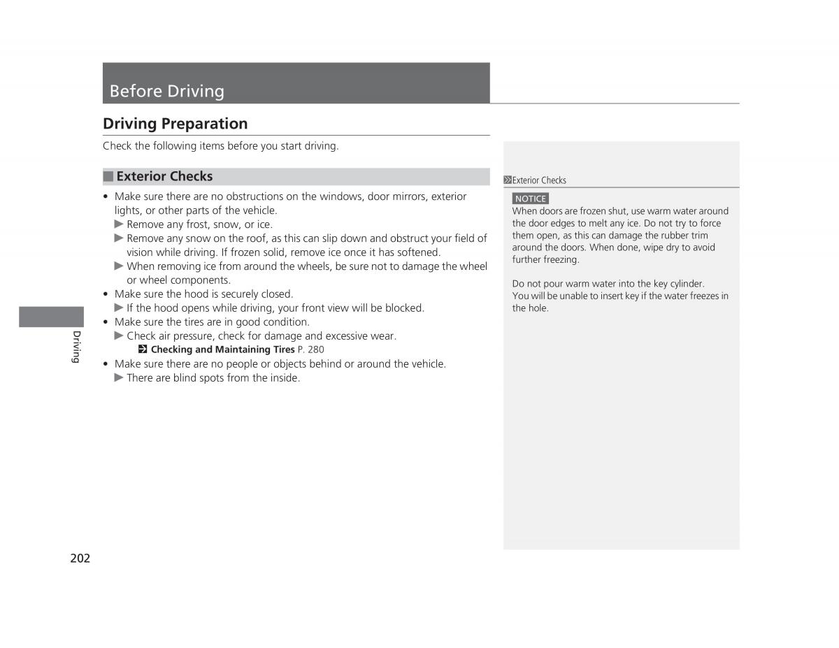 Honda Civic IX 9 owners manual / page 203