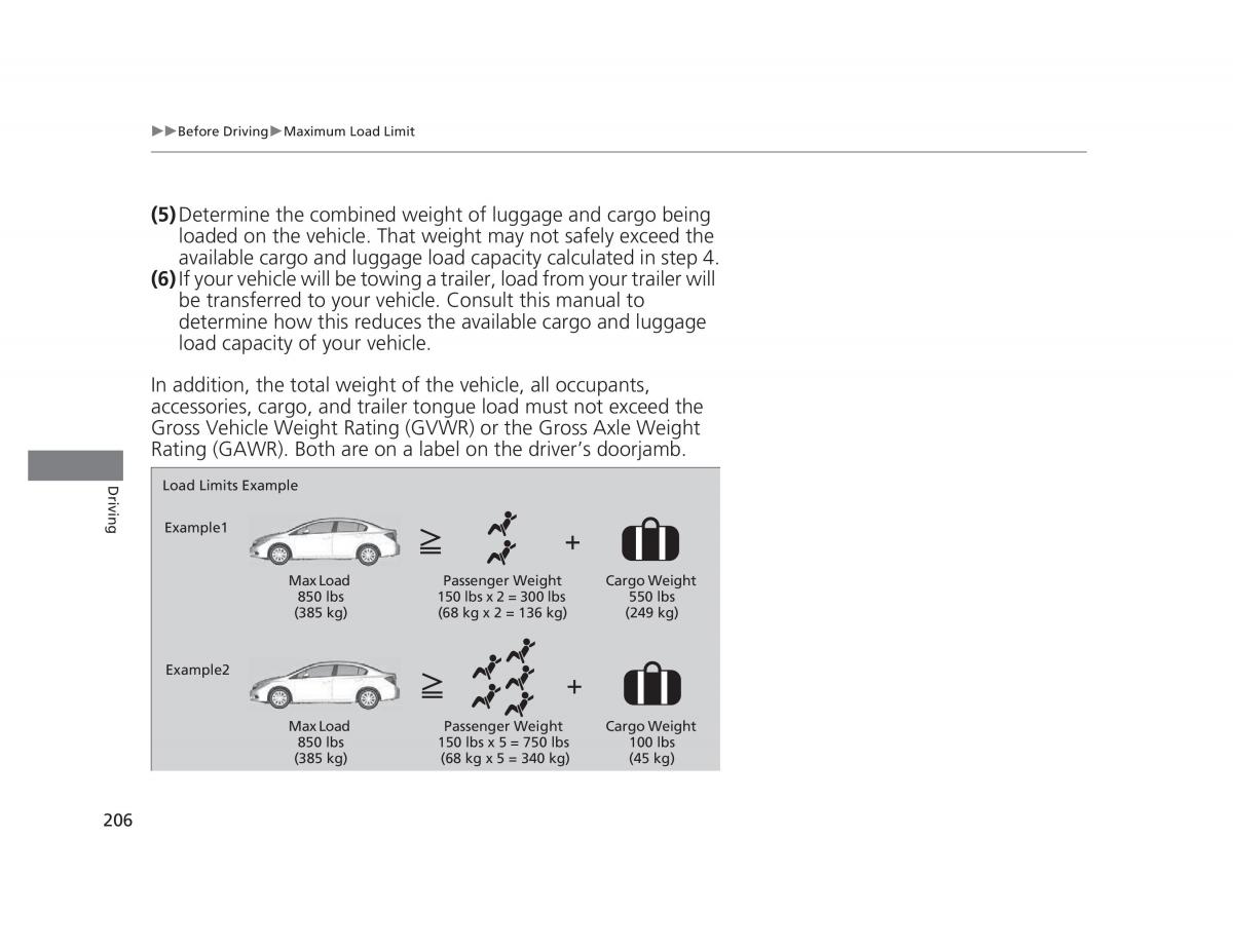 Honda Civic IX 9 owners manual / page 207