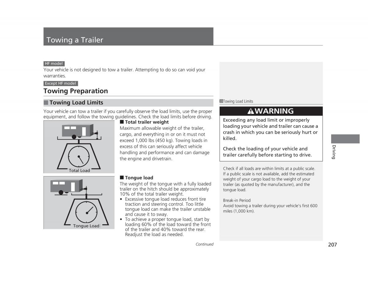 Honda Civic IX 9 owners manual / page 208