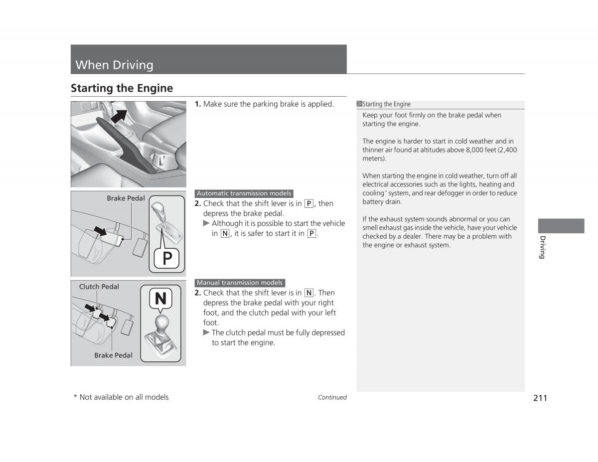 Honda Civic IX 9 owners manual / page 212