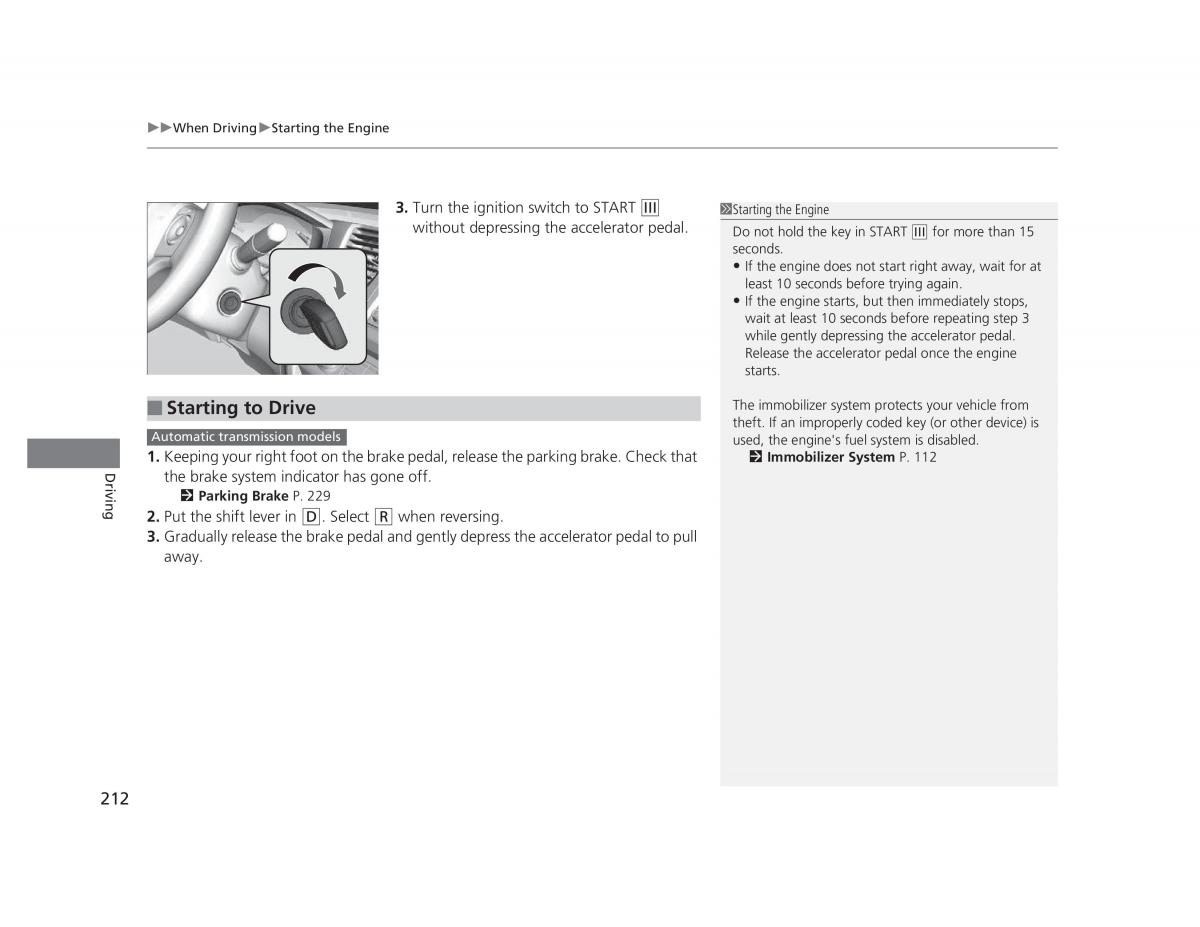 Honda Civic IX 9 owners manual / page 213