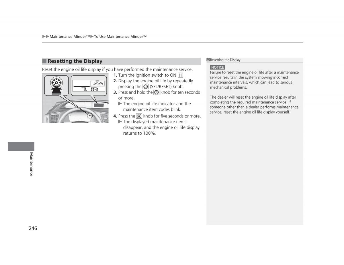 Honda Civic IX 9 owners manual / page 247