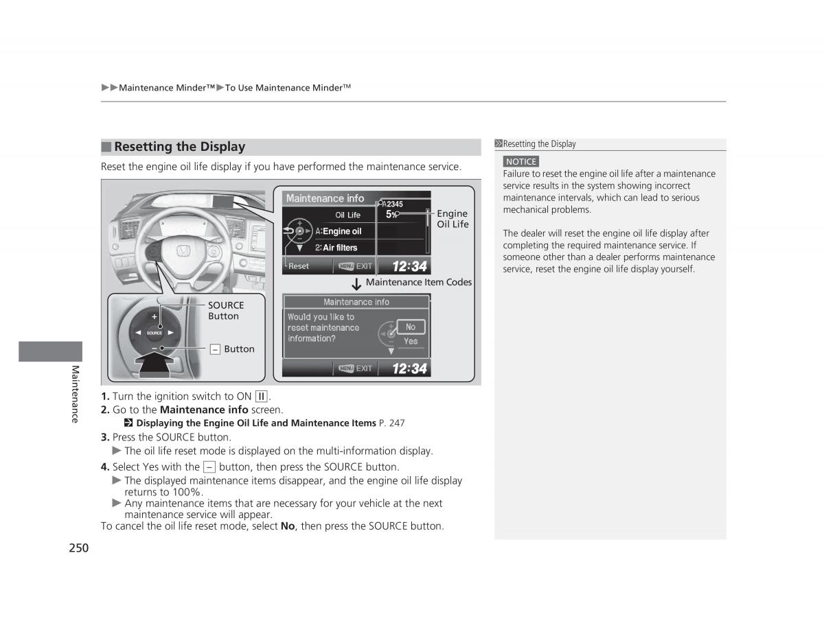 Honda Civic IX 9 owners manual / page 251