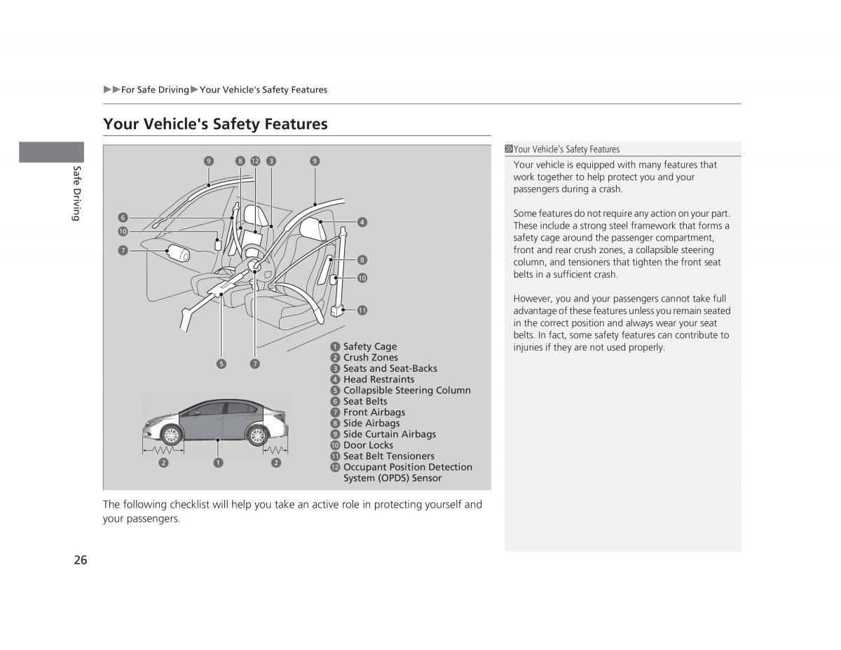 Honda Civic IX 9 owners manual / page 27