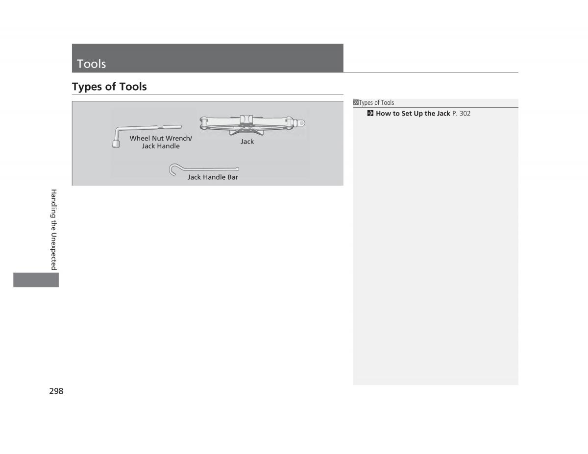 Honda Civic IX 9 owners manual / page 299