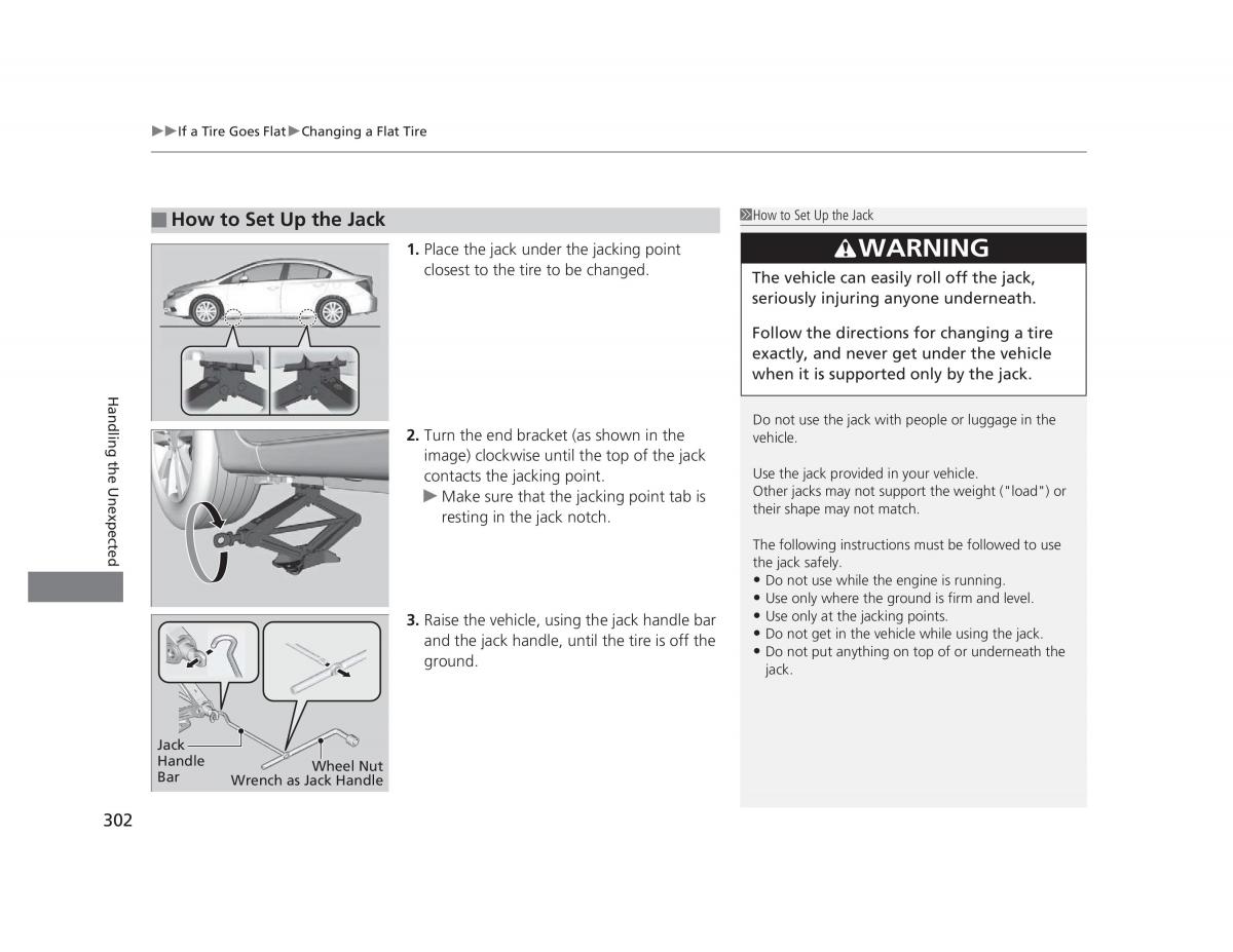 Honda Civic IX 9 owners manual / page 303