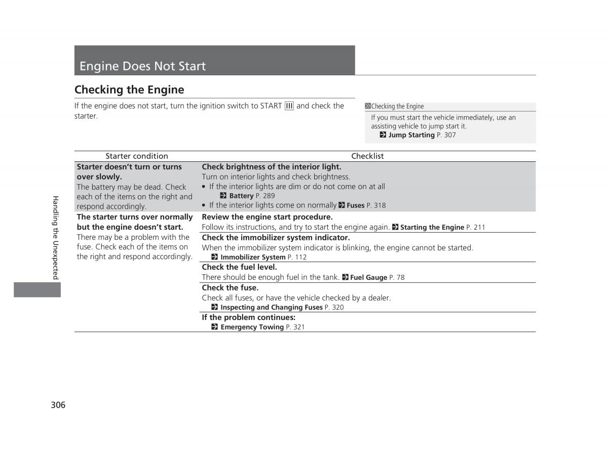 Honda Civic IX 9 owners manual / page 307