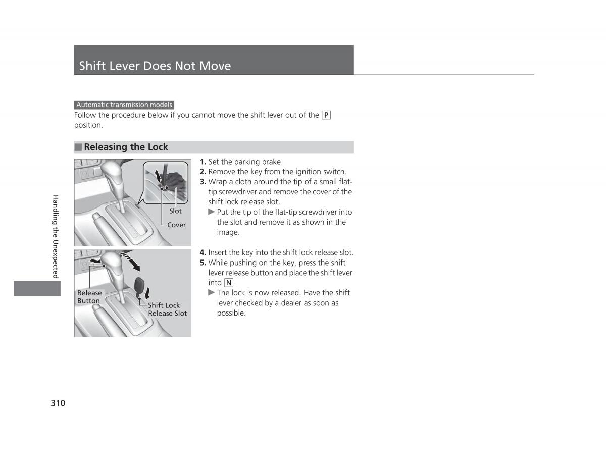 Honda Civic IX 9 owners manual / page 311