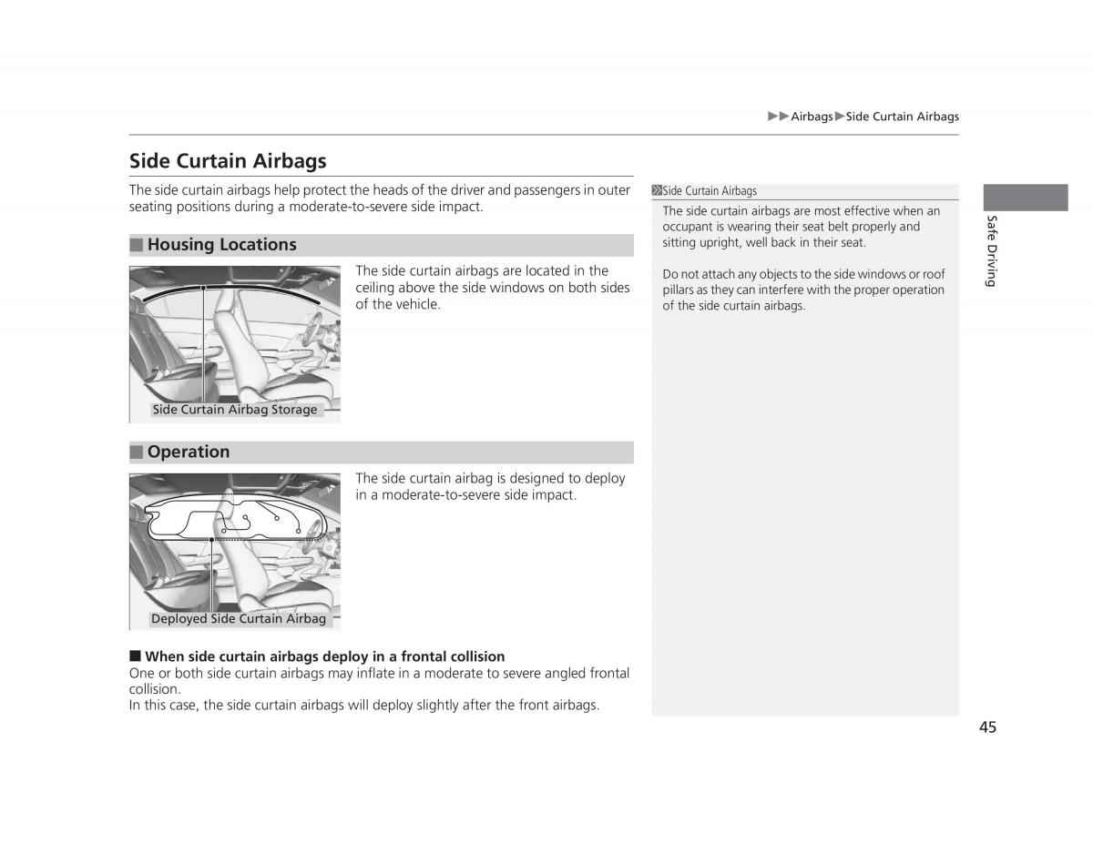 Honda Civic IX 9 owners manual / page 46