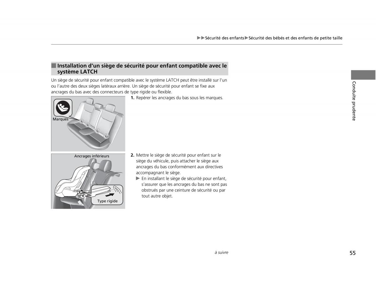 Honda Civic IX 9 manuel du proprietaire / page 56