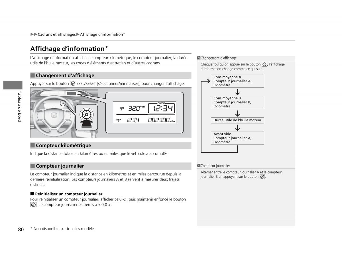 Honda Civic IX 9 manuel du proprietaire / page 81