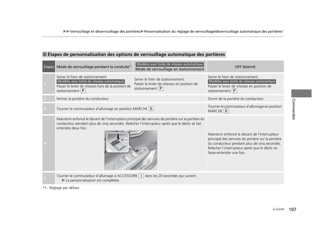 Honda Civic IX 9 manuel du proprietaire / page 108