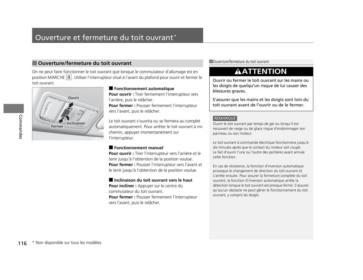 Honda Civic IX 9 manuel du proprietaire / page 117