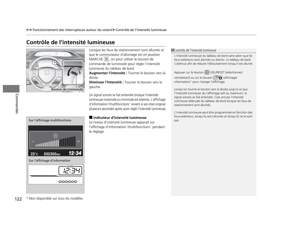 Honda Civic IX 9 manuel du proprietaire / page 123