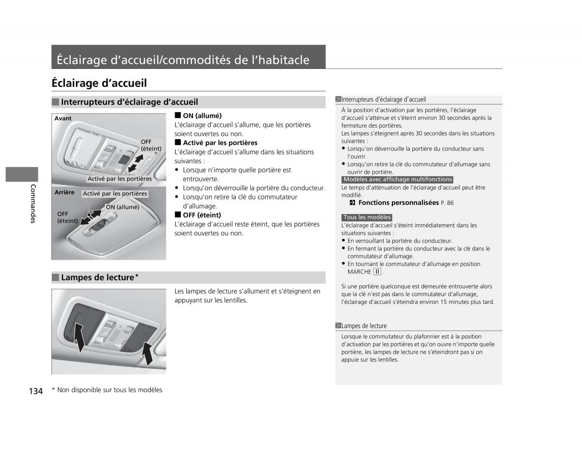 Honda Civic IX 9 manuel du proprietaire / page 135